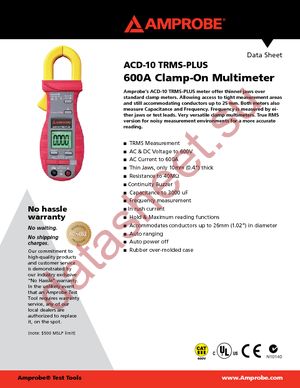 ACD-10 TRMS-PLUS datasheet  